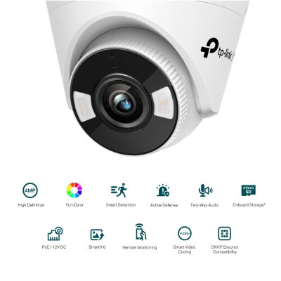 VIGI Camara IP Turret C440 4MP Plastico Full Color