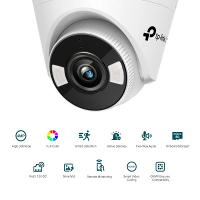 VIGI Camara IP Turret C440 4MP Plastico Full Color