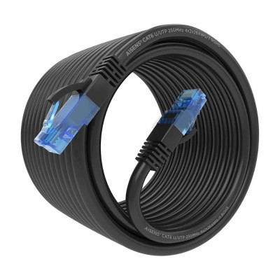 Aisens Cable RJ45 CAT6 UTP AWG26 CCA Negro 10M Aisens Cable RJ45 CAT6 UTP AWG26 CCA Negro 10M