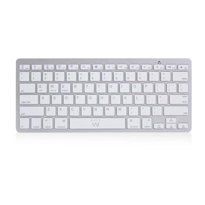 Ewent Teclado Bluetooth iOS Android Win Slim Plata