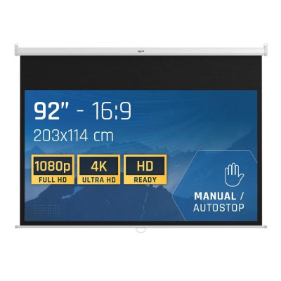 iggual Pantalla manual 16 9 92 203x114 cm