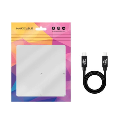Nanocable Cable USB4 Gen3x2 40Gbps 240W USB C 1M