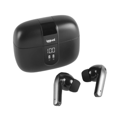 iggual Auriculares inalambricos TWS Bluetooth negr iggual Auriculares inalambricos TWS Bluetooth negr