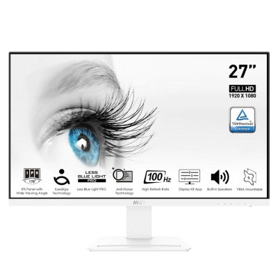 MSI MP273AW Monitor 27 IPS FHD VGA DP HDMI MM Bco