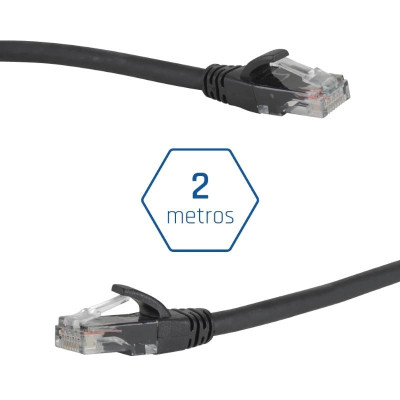 iggual Latiguillo CAT6 UTP LSZH 2 metros negro iggual Latiguillo CAT6 UTP LSZH 2 metros negro