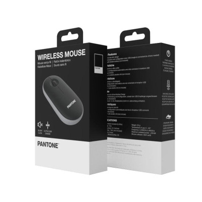 Celly Raton Pantone Inalambrico Negro Click silen