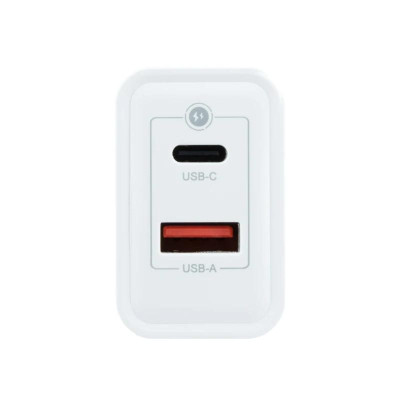 Coolbox Cargador Pared GAN 45W USB C USB A