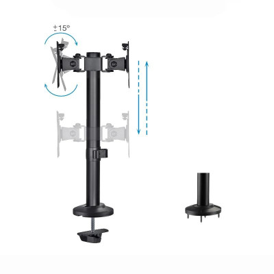 Tooq DB1132TN B Soporte mesa 2 pantallas 17 32