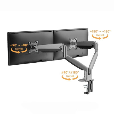 EWENT EW1528 soporte mesa 2 monitor hasta 35