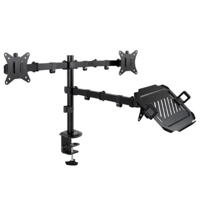 Tooq DB1202TN B Soporte mesa 2 pantallas portatil