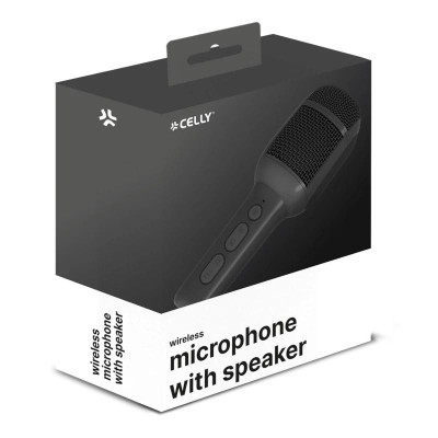 Celly Microfono para ninos inalambrico Negro