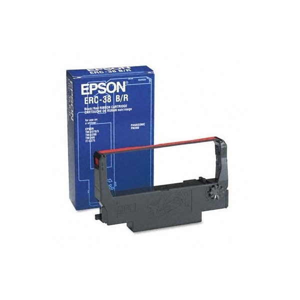 EPSON Cinta ERC-38BR Negro/Rojo TMU200/U300